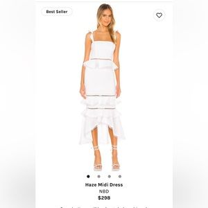 NWT Haze Midi Dress White NBD